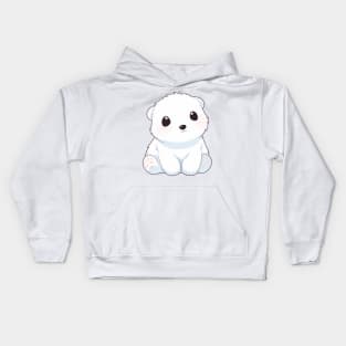 Cute baby polar bear Kids Hoodie